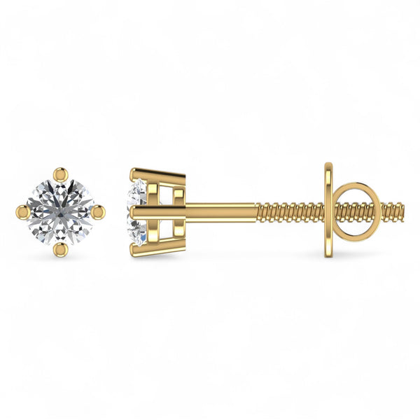 Item | Buy Moissanite Studs in 18KT Gold | SPOP Enterprise Global
